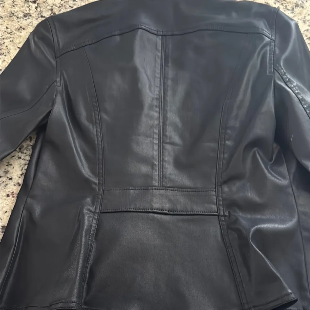 Navy Blue coated Jacket with Button Details - Image 8