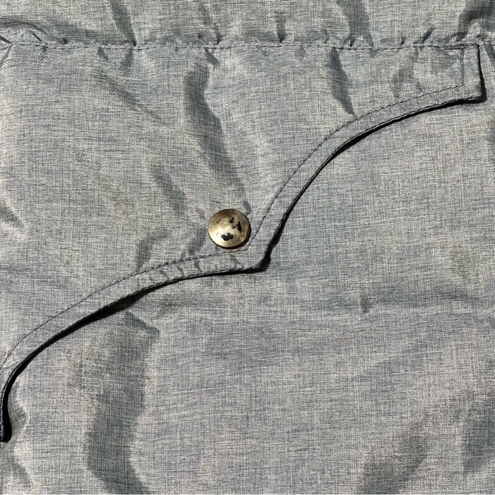 Miller Vintage Women’s Size XS Denim Blue Goose Down Snap Up Puffer Vest - Image 11