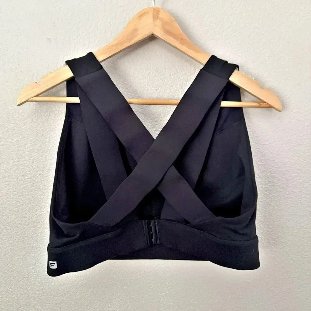 FABLETICS | Solid Black Compression Belle High Impact Sports Bra | Size Medium - Image 4