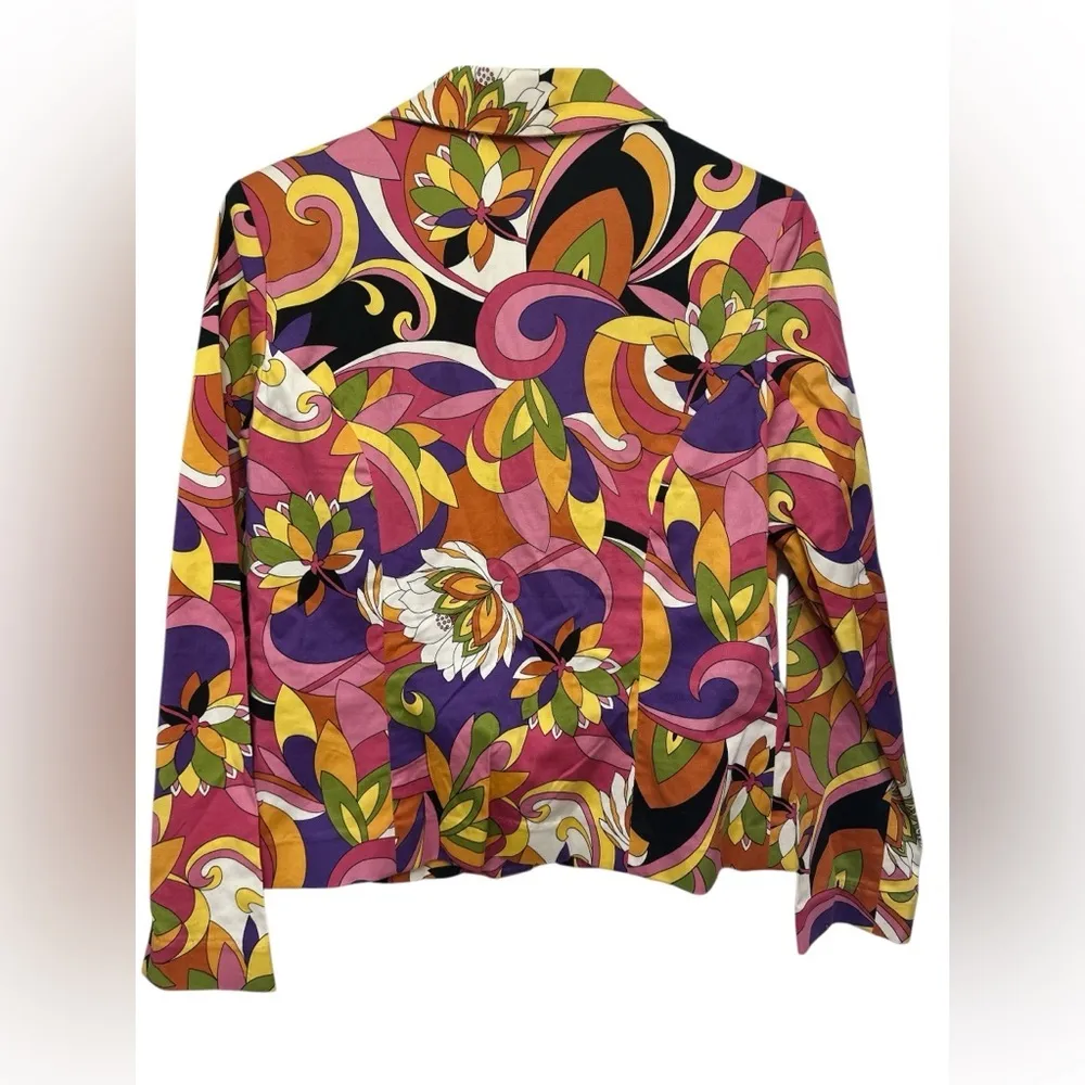 Paraphrase multicolored 60s pattern button front jacket - Image 2