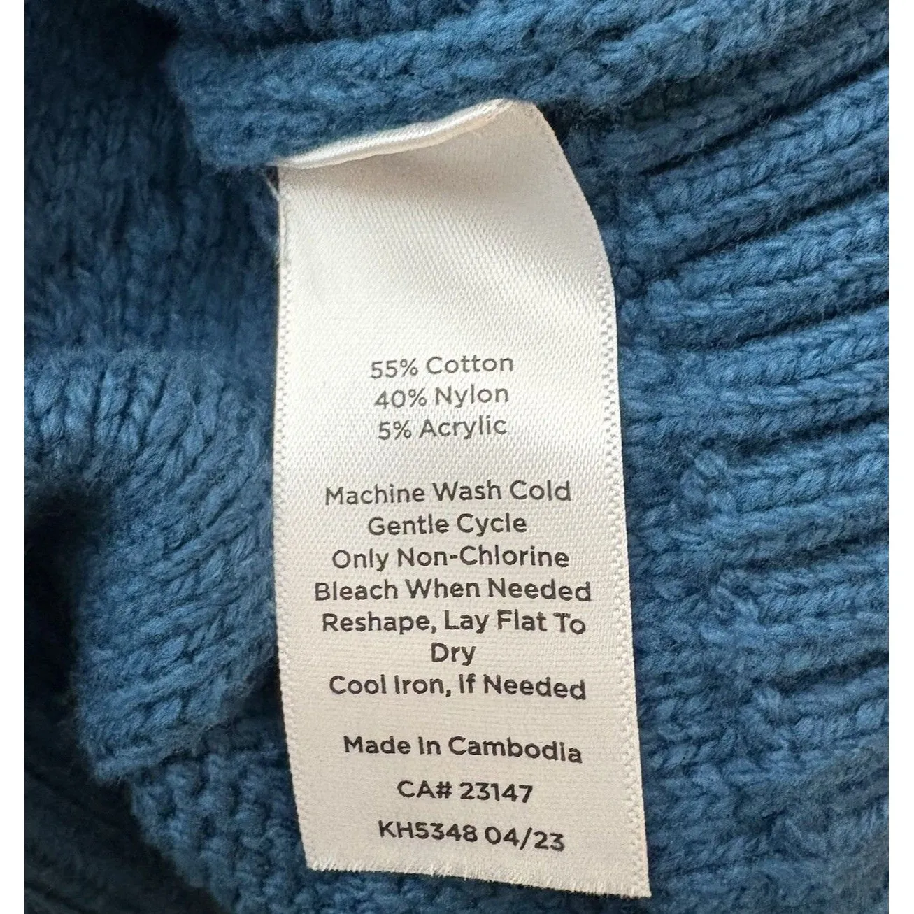 Talbots Teal Green Cable Knit Funnel Neck Sweater Size XS Womens New NWT - Image 6