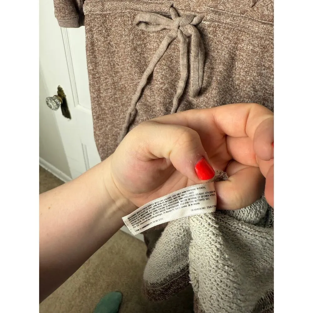 Anthropologie Saturday Sunday Dress Women's MED Brown Mini Casual Knit Comfy - Image 7