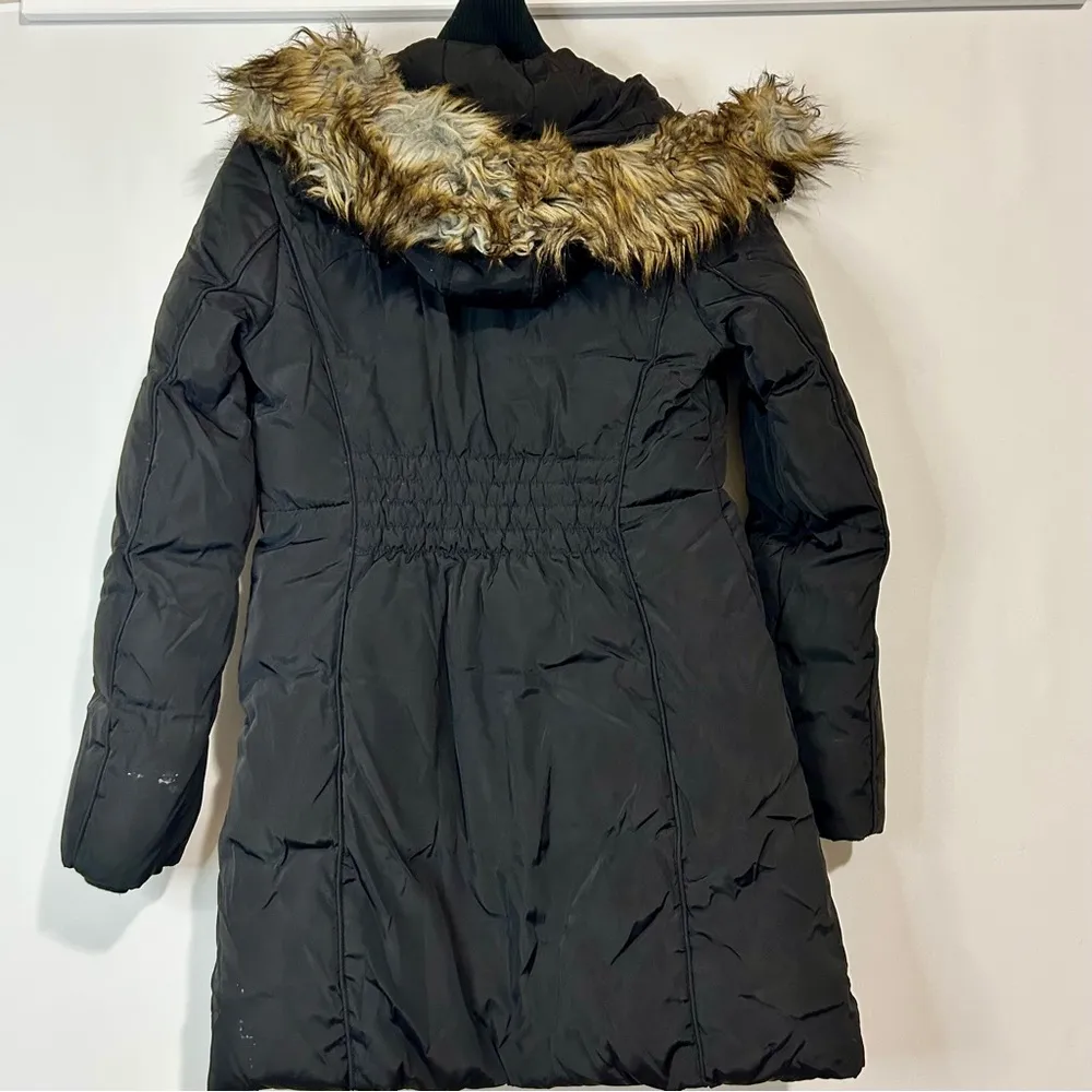 Michael Kors Women’s Faux Fur Trim Double Puffer Jacket Black Size XS FLAW - Image 12