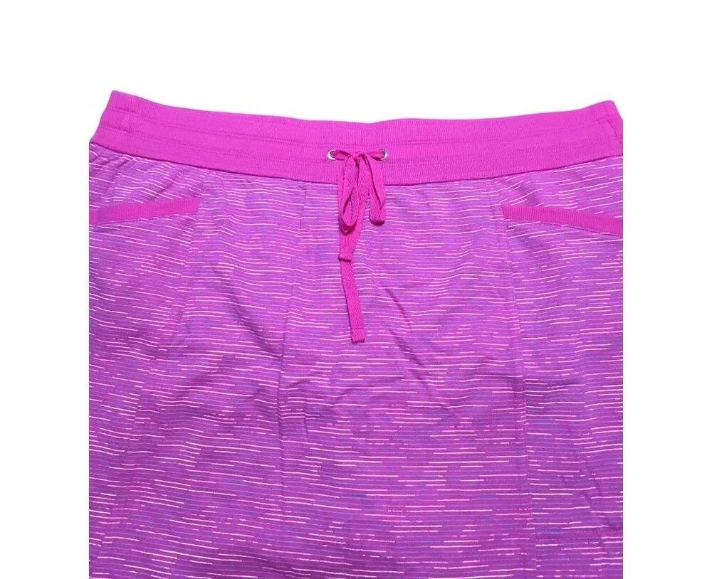 Kim Rogers Curvy Pink Casual Skort Skirt Pull On Drawstring Size 1X - Image 3