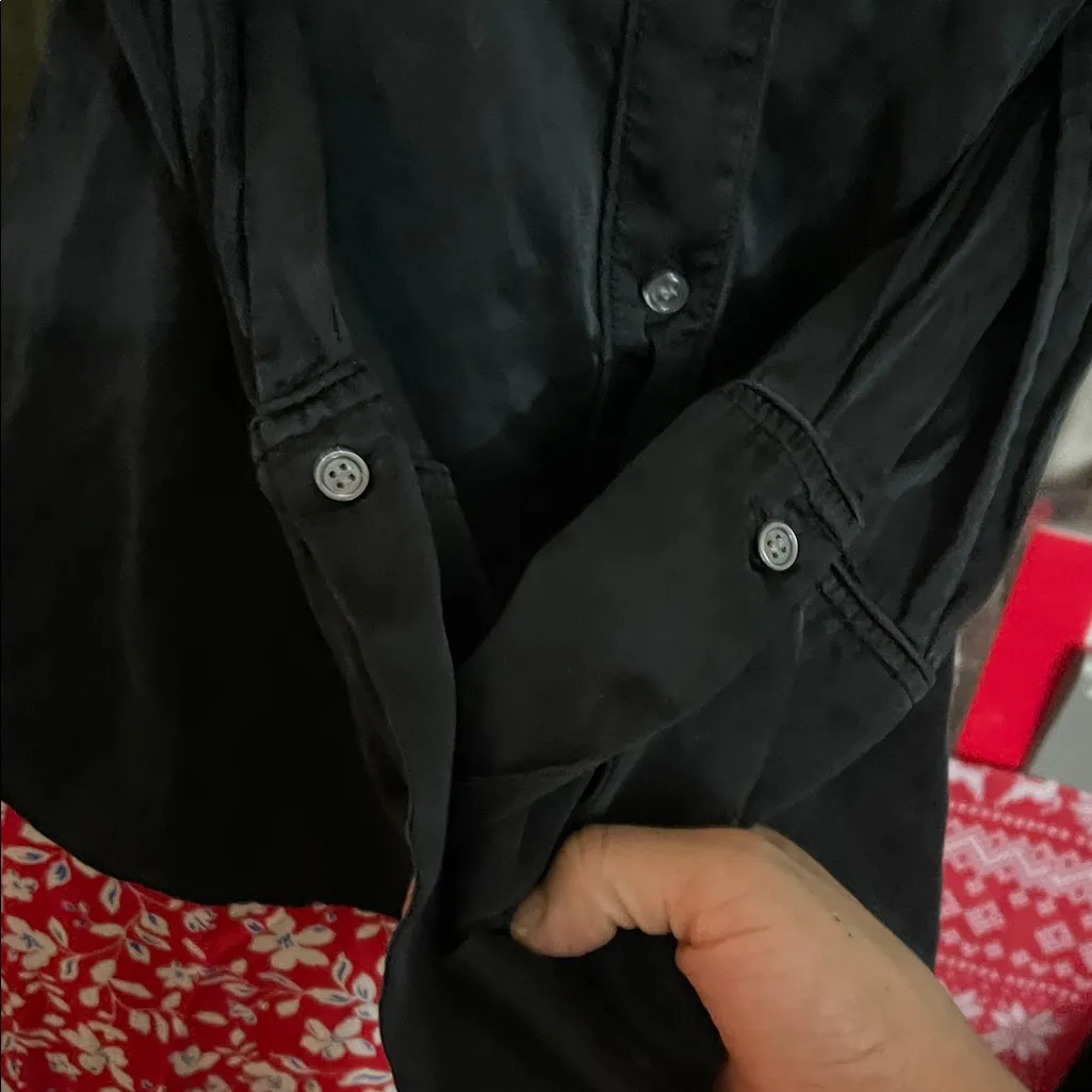 Frame Silk Button-Up Shirt XS - Image 6