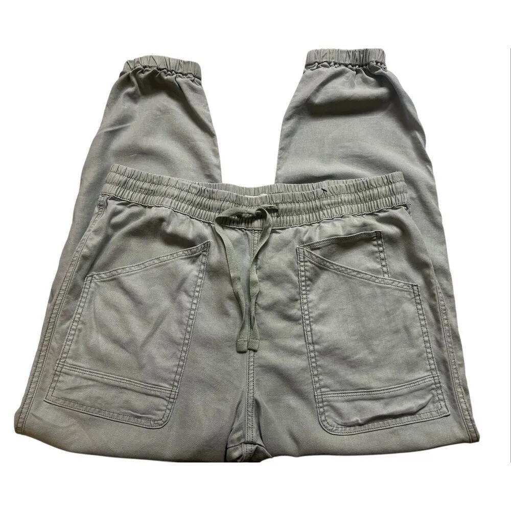 Sundance pull on casual jogger pants green sz Large - Image 2