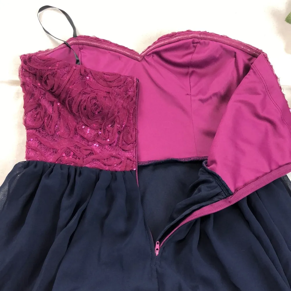 Jodi Kristopher Purple/Blue Prom Dance Dress 9 - Image 6