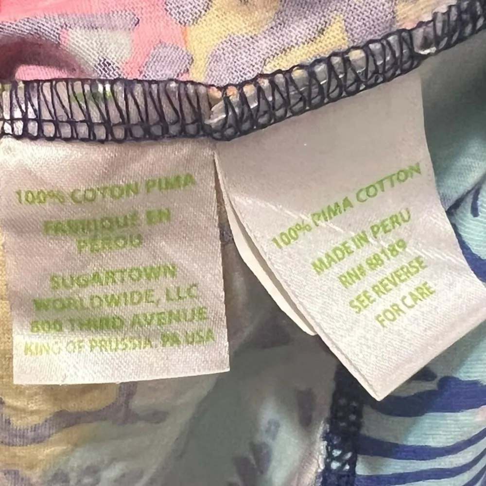 Lilly Pulitzer Marlowe Dress Navy Big Flirt Hibiscus Floral Print Size Medium - Image 13