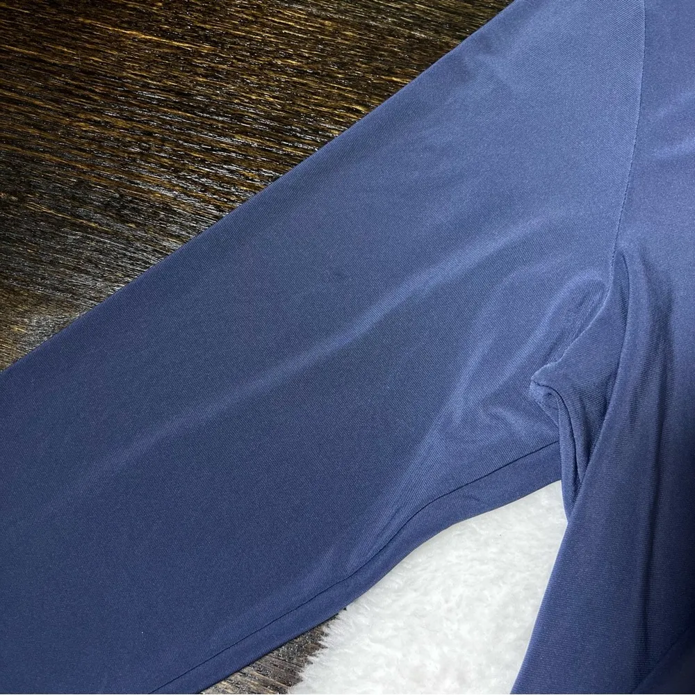 Joseph Ribkhoff Mineral Blue Chain Detail Asymmetrical Hem Blouse - Image 12