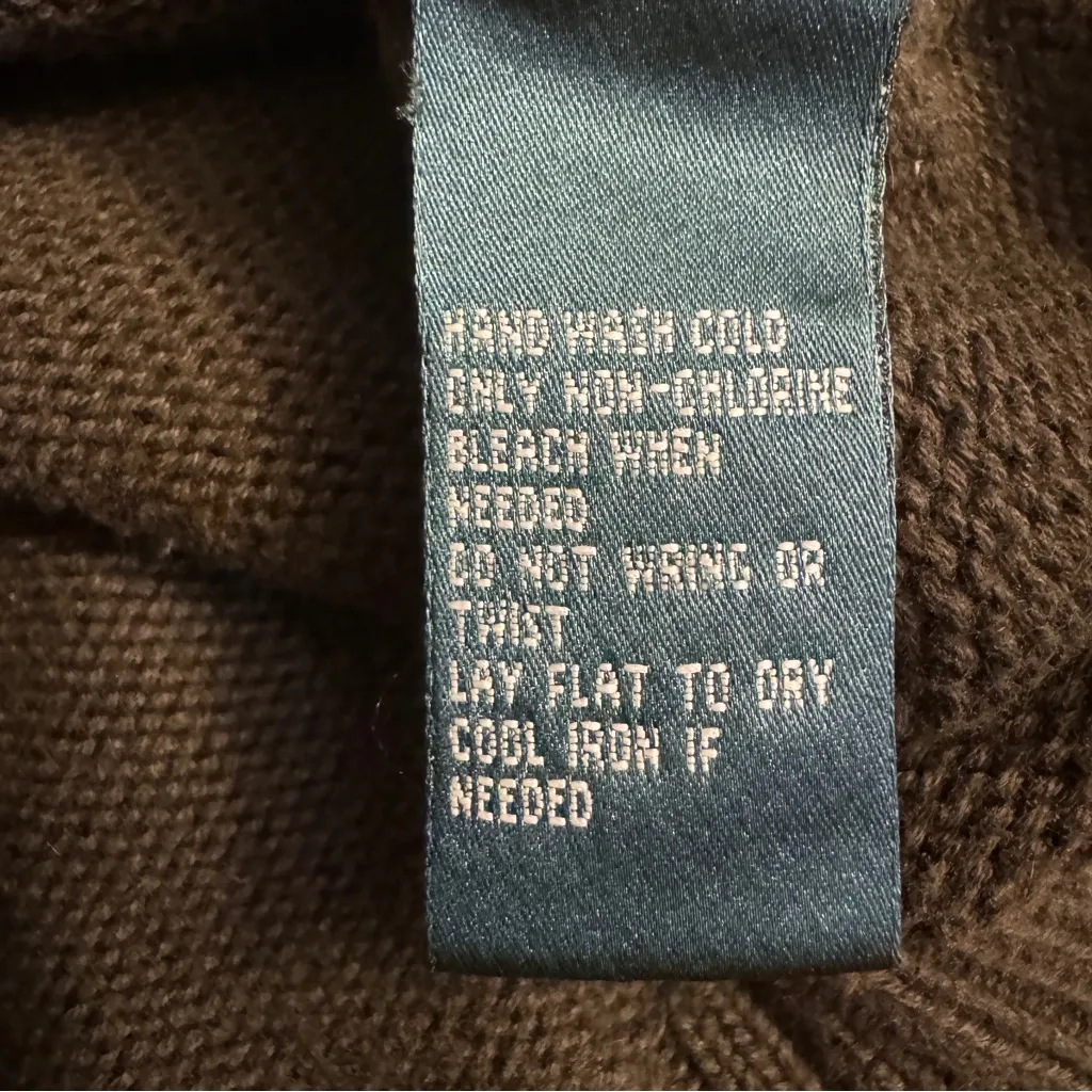 VTG Lauren Ralph Lauren Sweater Women 3X Green Hunting Shooting Cardigan Patches - Image 8