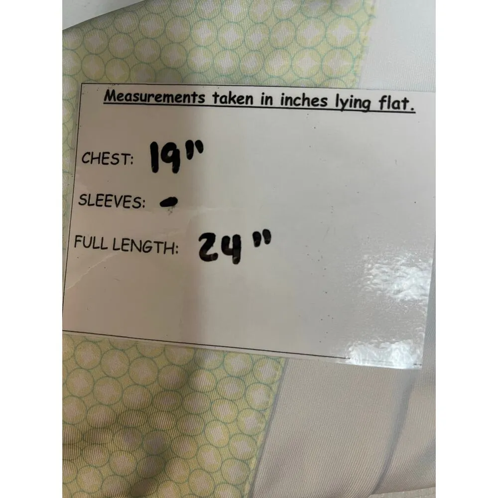 Callaway Women's Sleeveless Pullover Polo Medium White Green - Image 10