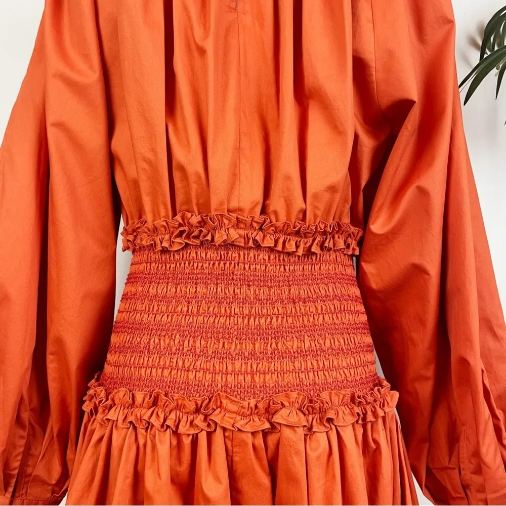 En Saison Esme Midi Dress in Sienna Red - Image 9