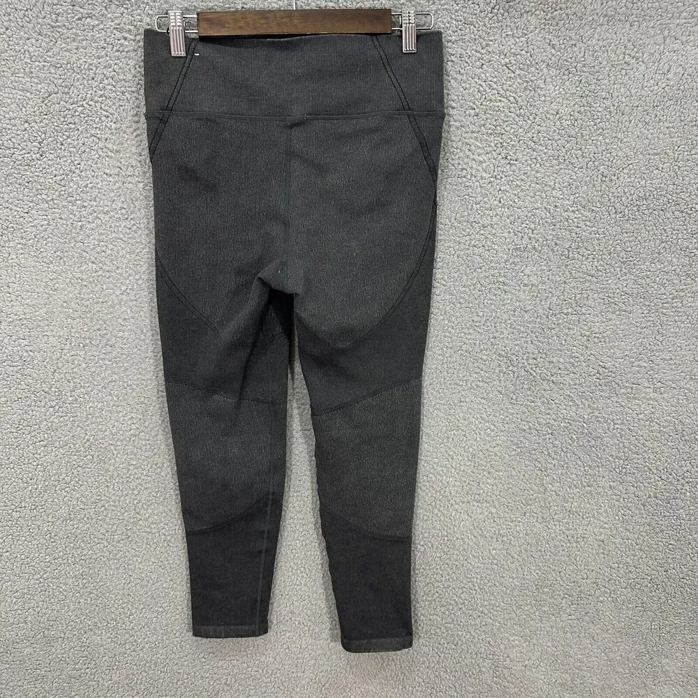 Aerie Offline Moto Leggings Womens Large Gray Cropped‎ Athleisure Gym Gorpcore - Image 5