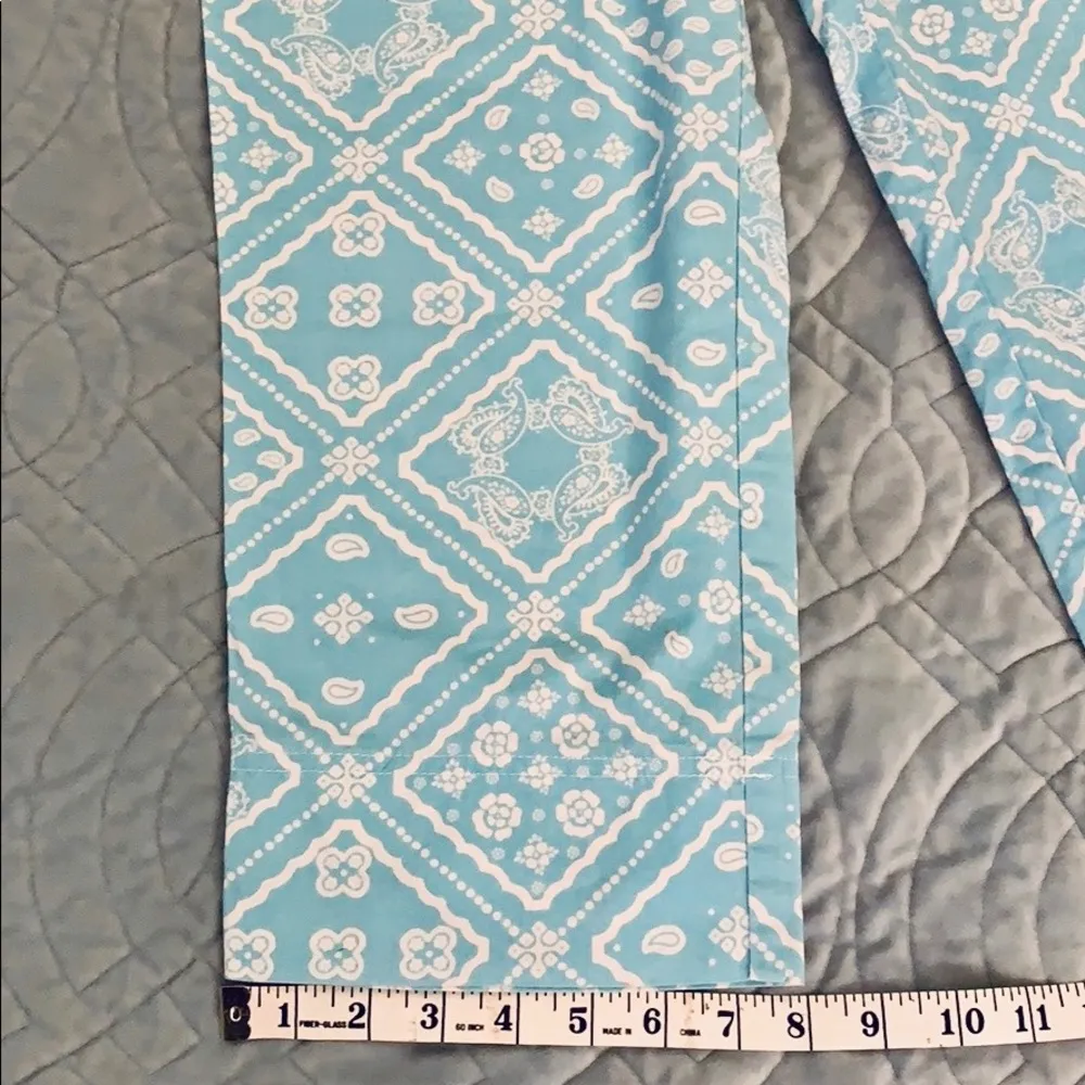 Ann Taylor Loft Laura Cropped Paisley Pants. - Image 5