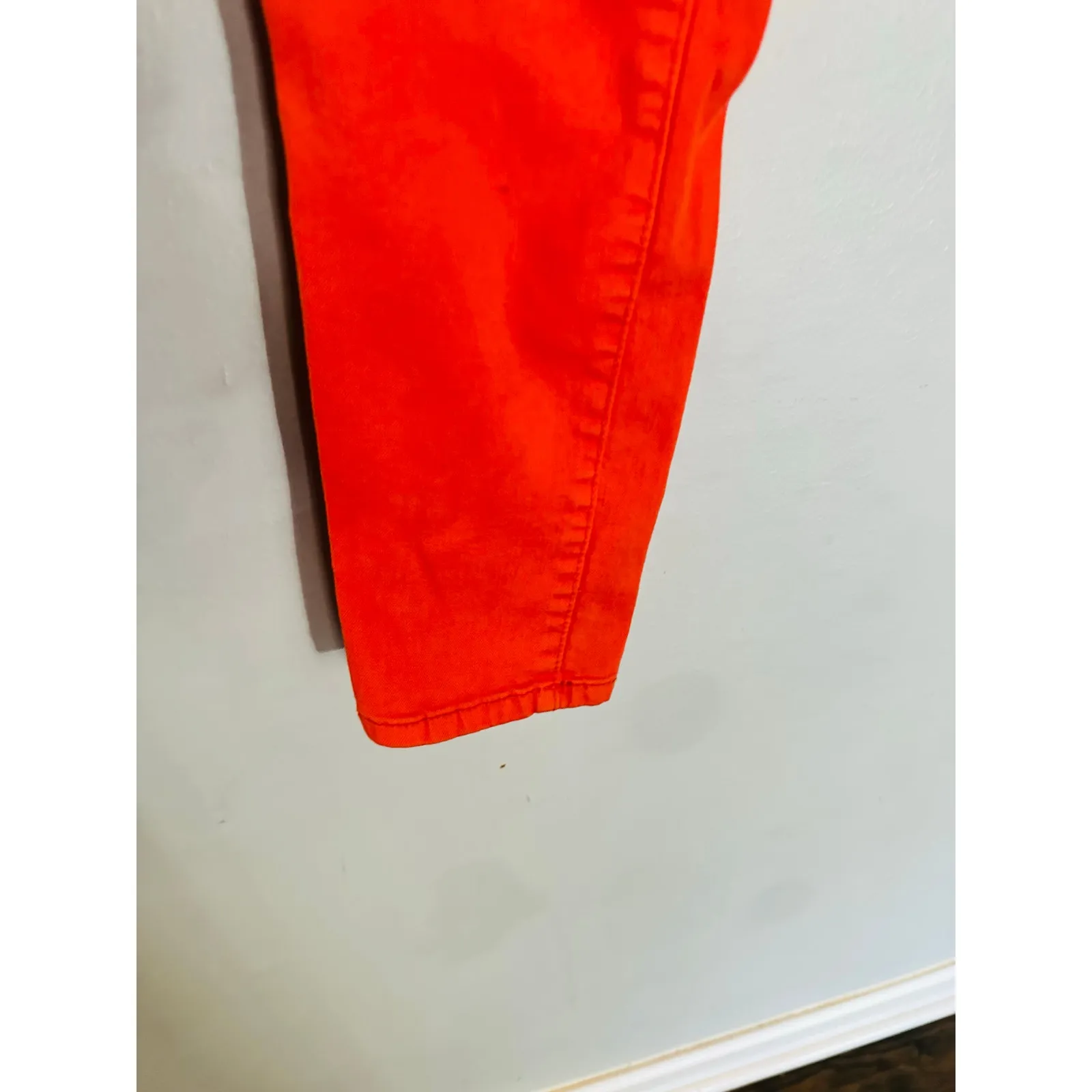 Vintage SPECIAL A Orange Cotton Spandex Blend Low Rise Skinny Jeans size 9 - Image 6