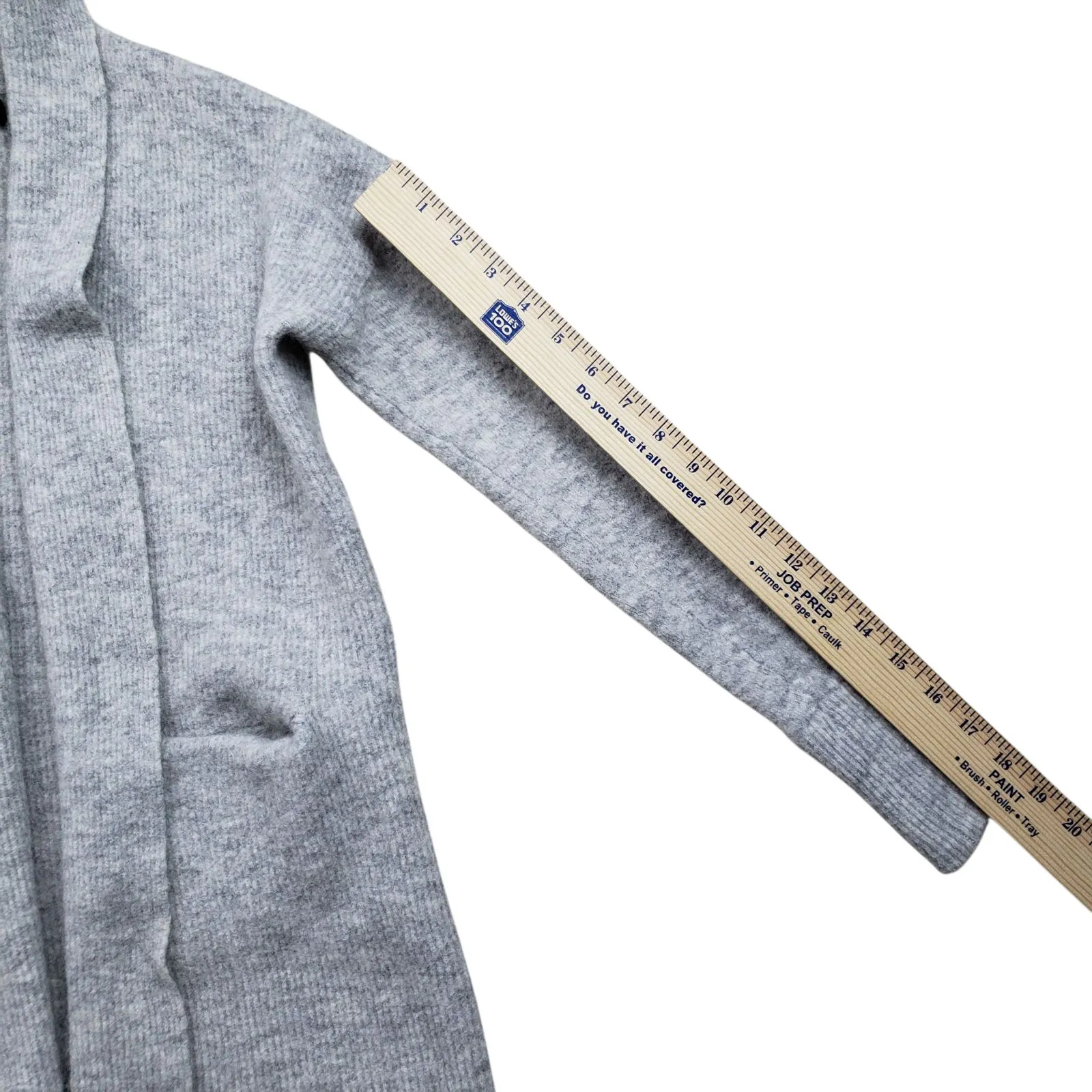 Banana Republic Open Cardigan Sweater Wool Alpaca Blend Womens Petite XS Gray - Image 6