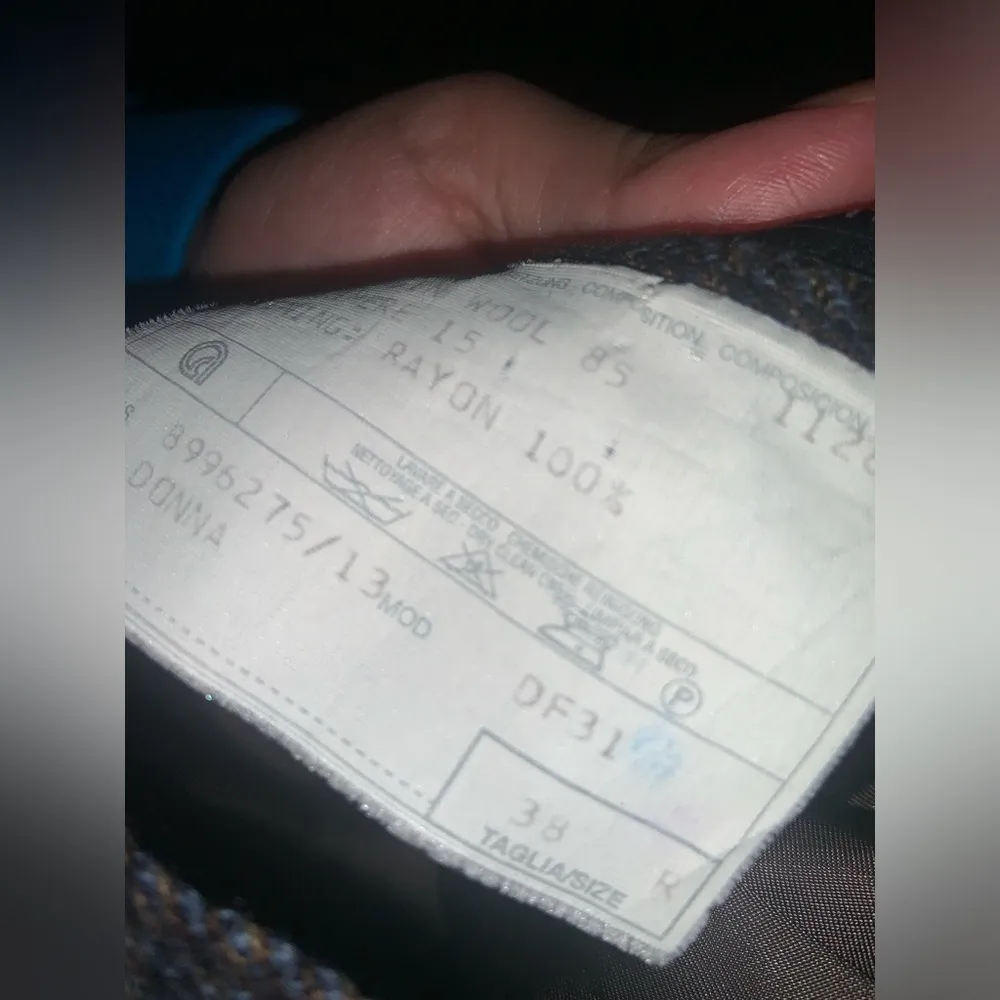 Vintage Burberry plaid brown skirt size 2 $240 made in Italy fall casual tweed - Image 5