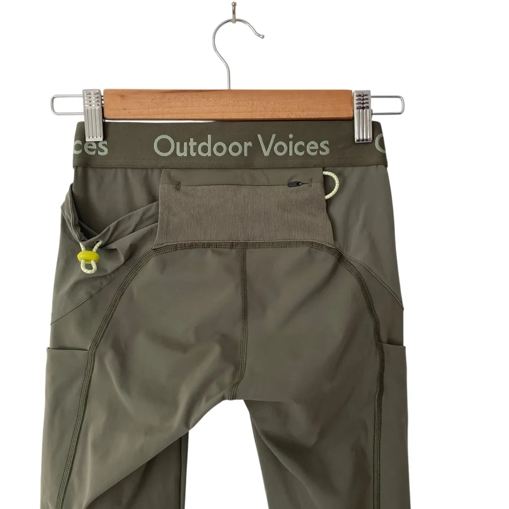 Outdoor Voices Snacks Tea Tree Olive Green Women's Leggings size XS - Image 5