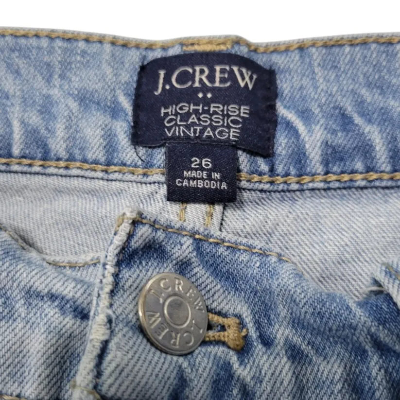 J.Crew Jeans Size 26 W28"L27" J. Crew High Rise Classic Vintage Jeans Blue Denim Pants Women's Jeans - Image 7