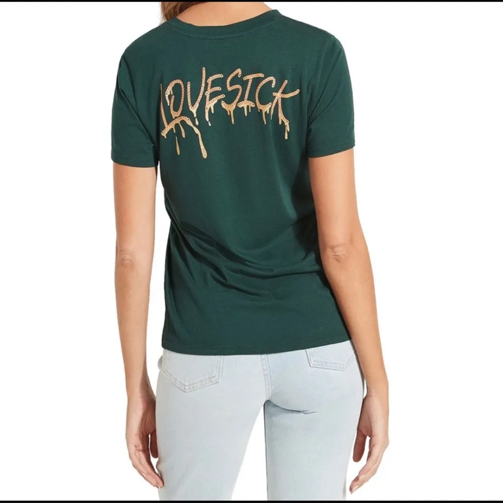 Guess Lovesick Girl Embroidered Graphic T-Shirt : :Box 0011::A - Image 5