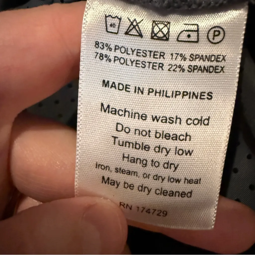 Kinona Active Shorts Women’s Size Small Gray High Rise Compression‎ Mesh Stretch - Image 6