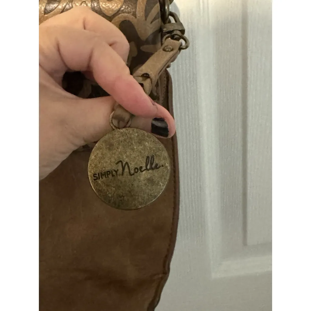 Simply Noelle Shoulder Bag Crossbody Purse Boho Faux Leather Handle Strap 11x10 - Image 2