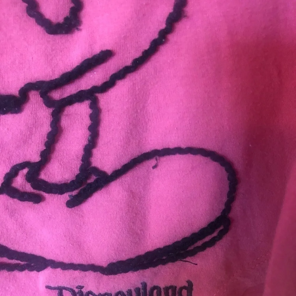 Disney parks pink & black embroidered Mickey Mouse tank top disneyland purchase - Image 6