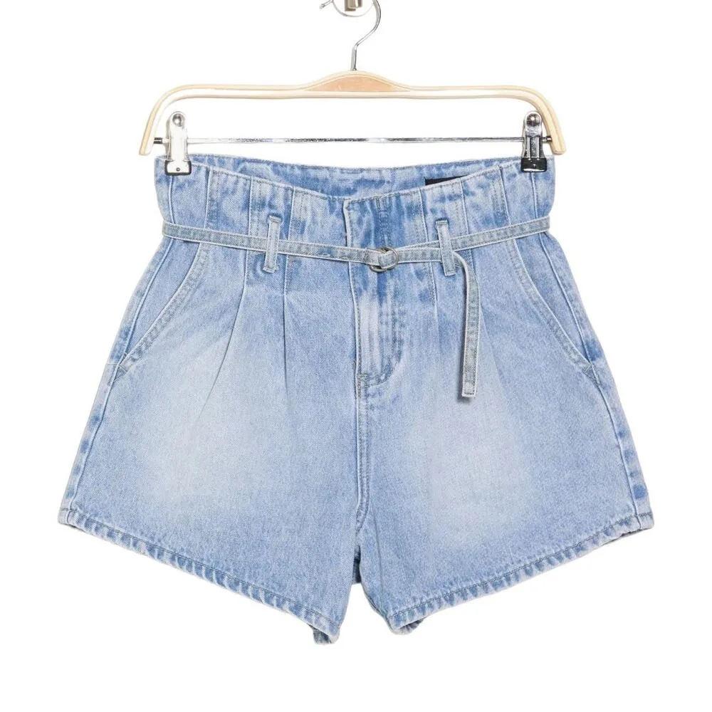 NWT! Blank NYC Payback Paperbag High Waist Denim Shorts- Size 24 - Image 3