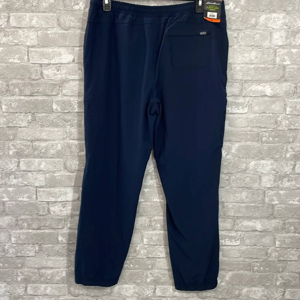 Eddie Bauer Navy Fleece Lined Track Joggers - Image 4
