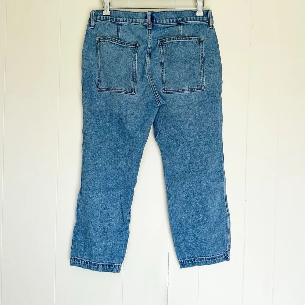J. CREW Factory Crop Denim Utility Patch Pocket Jeans 29P Blue Size undefined - Image 6