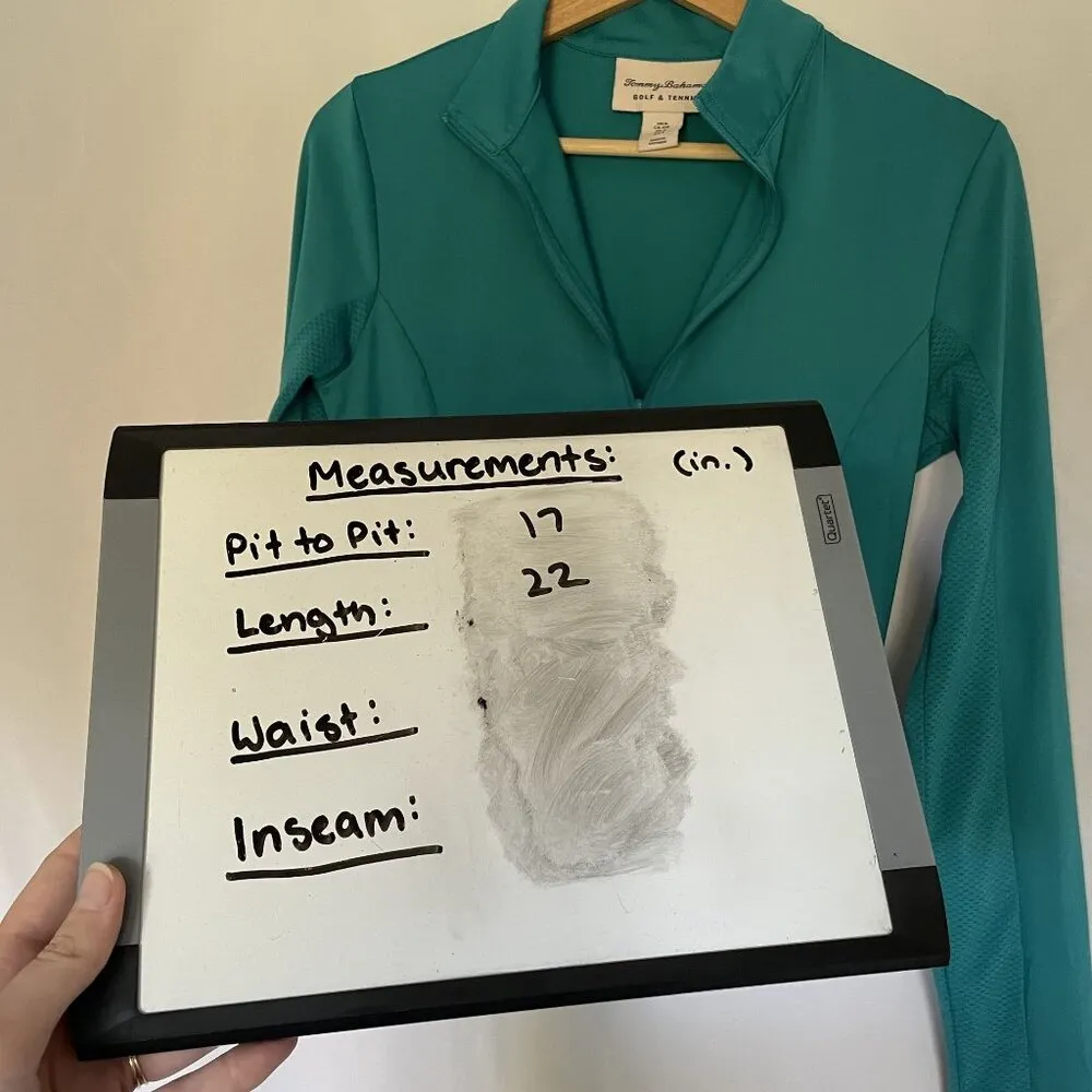 Tommy Bahama Golf & Tennis Womens Long Sleeve Quarter-Zip Top size small - Image 7