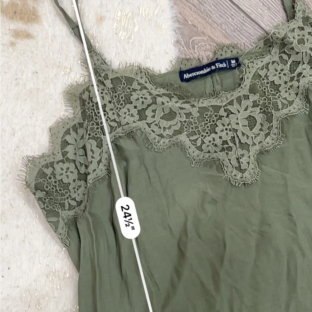 Abercrombie & Fitch green lace tank top - Image 4