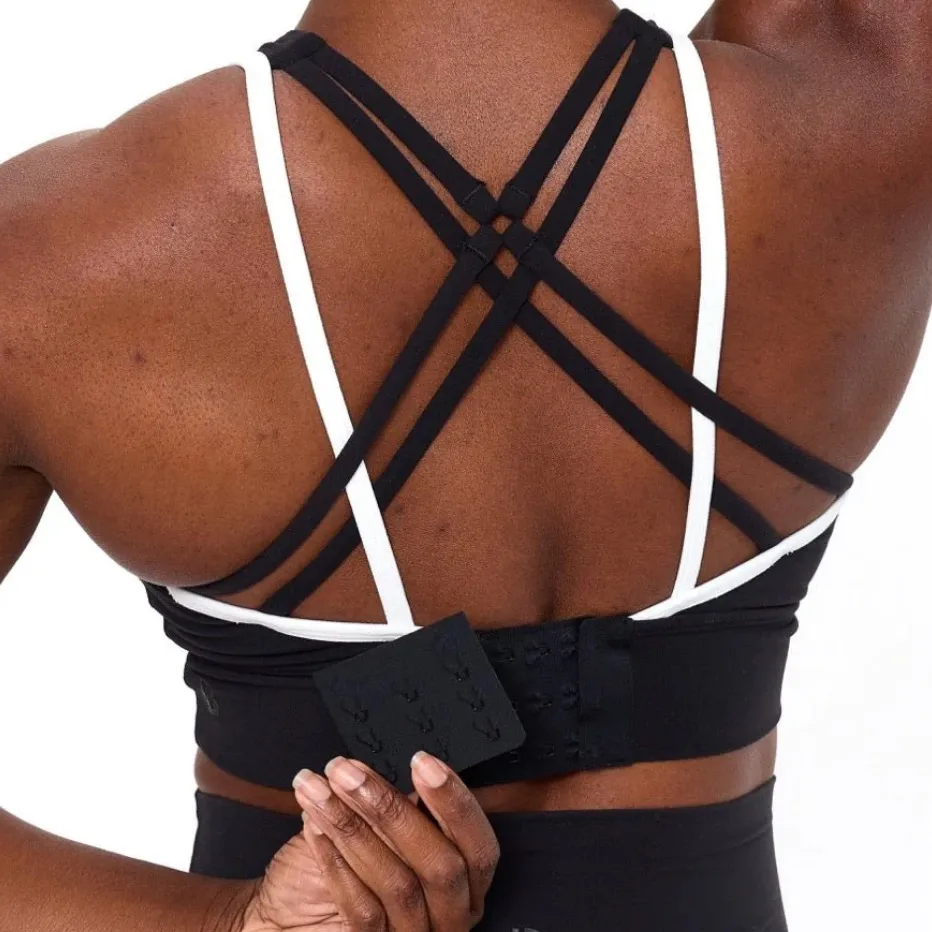 BUFFBUNNY Geo Sports Bra Onyx Black/White. Size Large. New With Tags. - Image 4