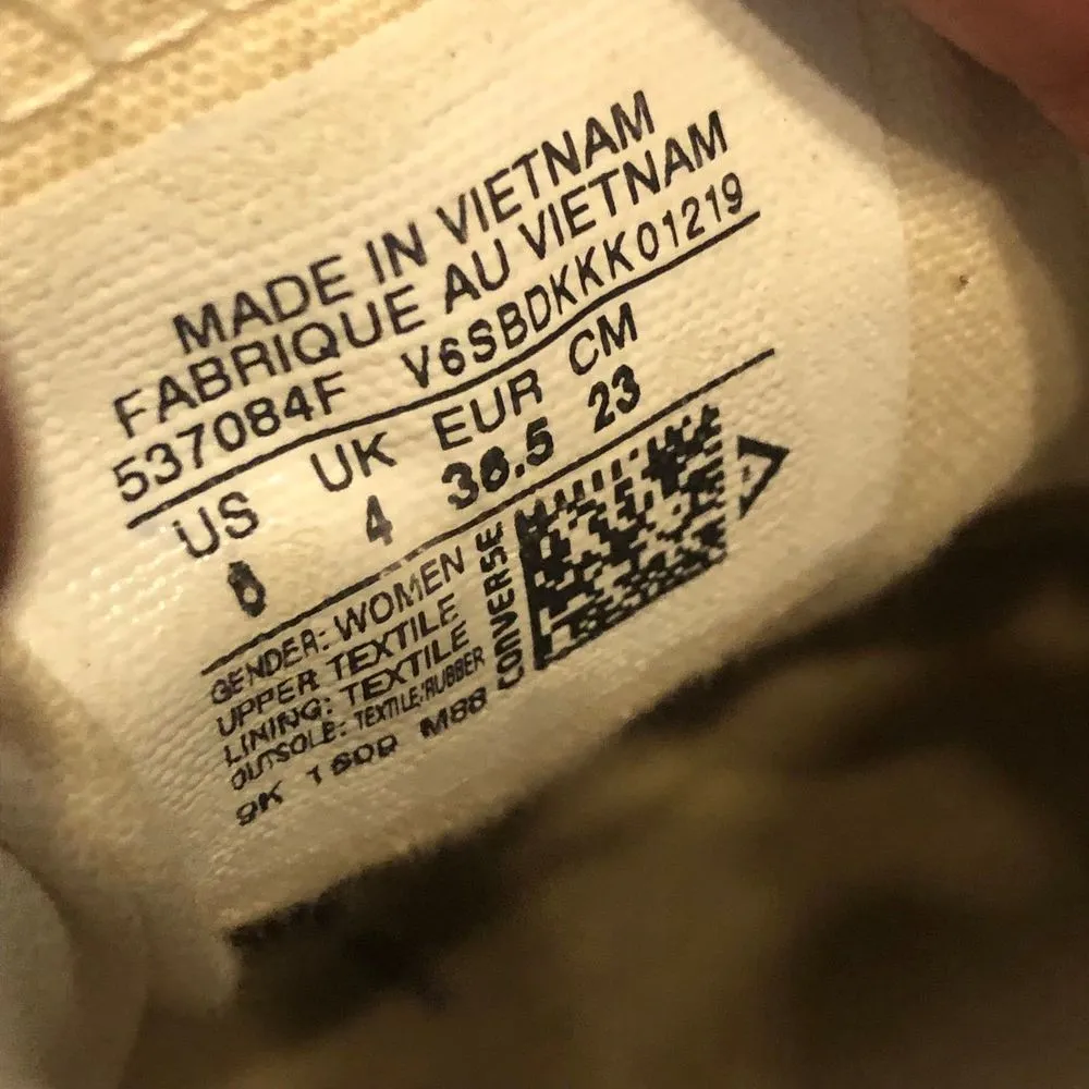 all star chuck taylor low top shoreline shoes sneakers women’s 6 - Image 2