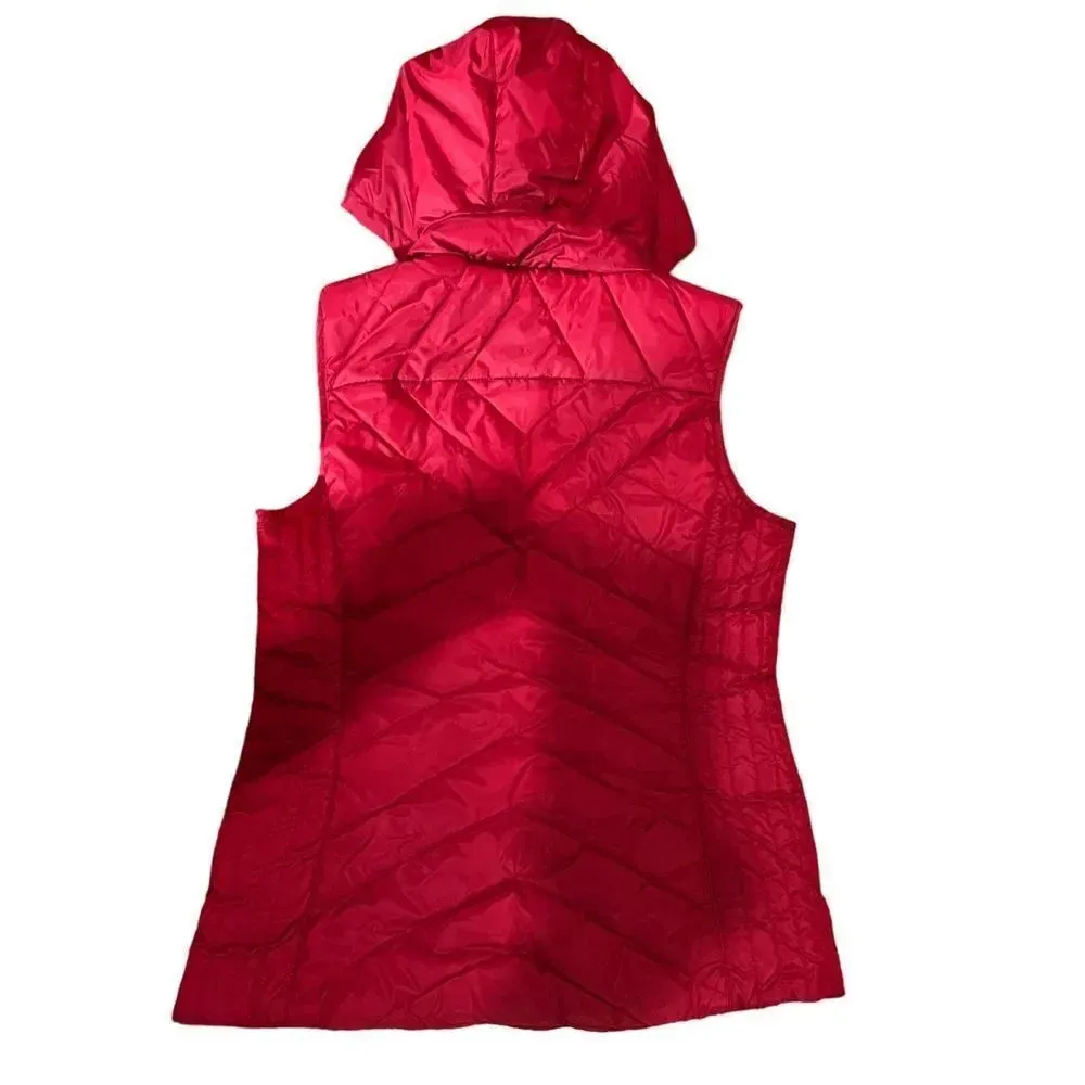 Pink Envelope  Hooded Puffer Vest Size‎ Medium - Image 3