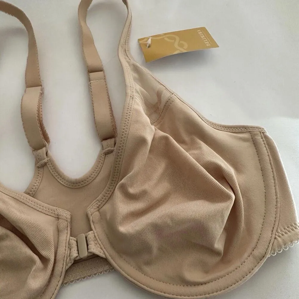 Delimira Front Close Unlined Bra 32DD Underwire W6O1 Nude Beige NWT Size undefined - Image 11