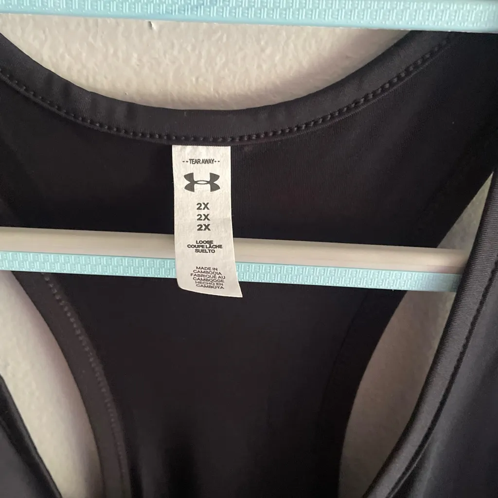 Under Armour Black Tech Knockout Tank Top, Size 2XL, NWT - Image 5