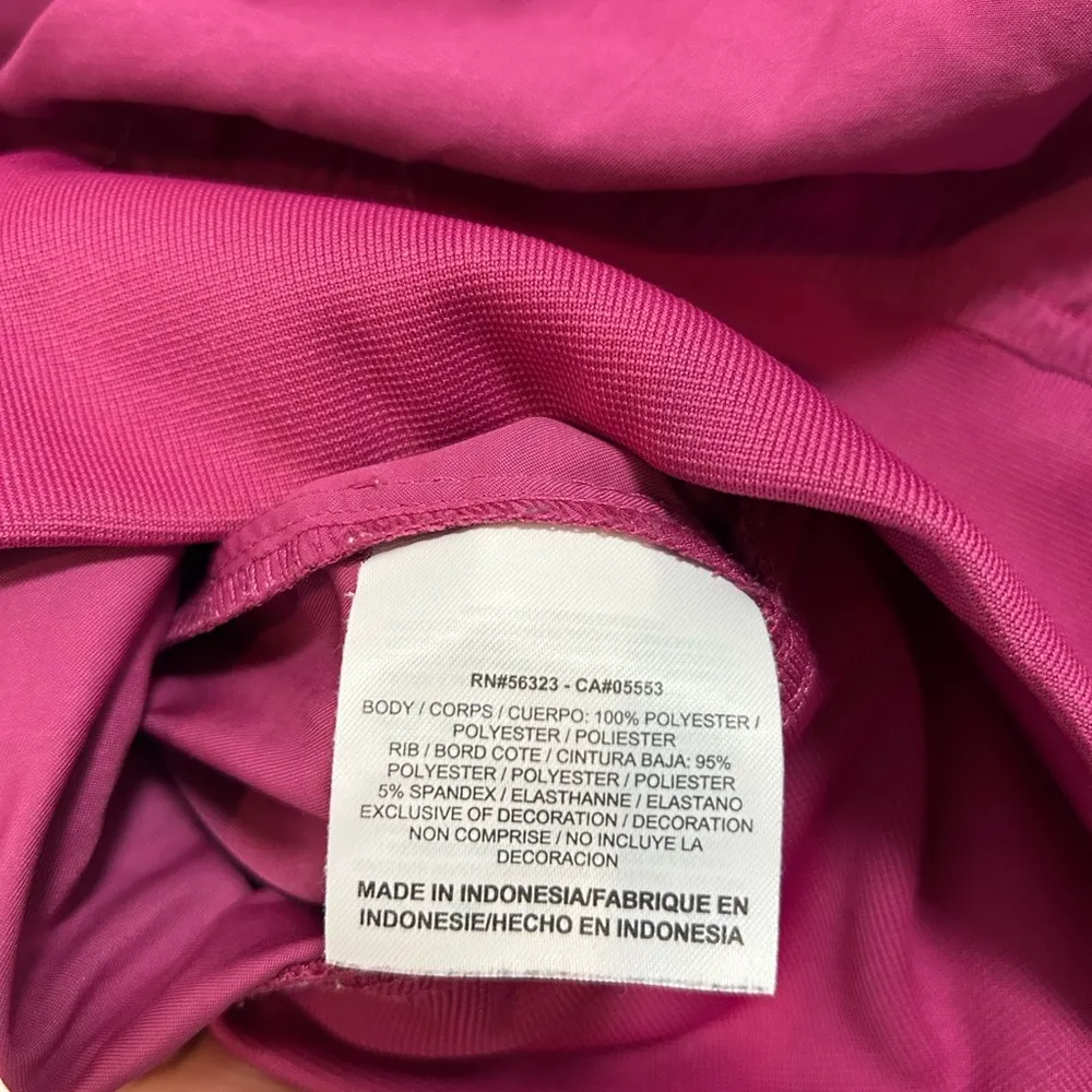Nike Women's Fuchsia Bomber Jacket - Image 4