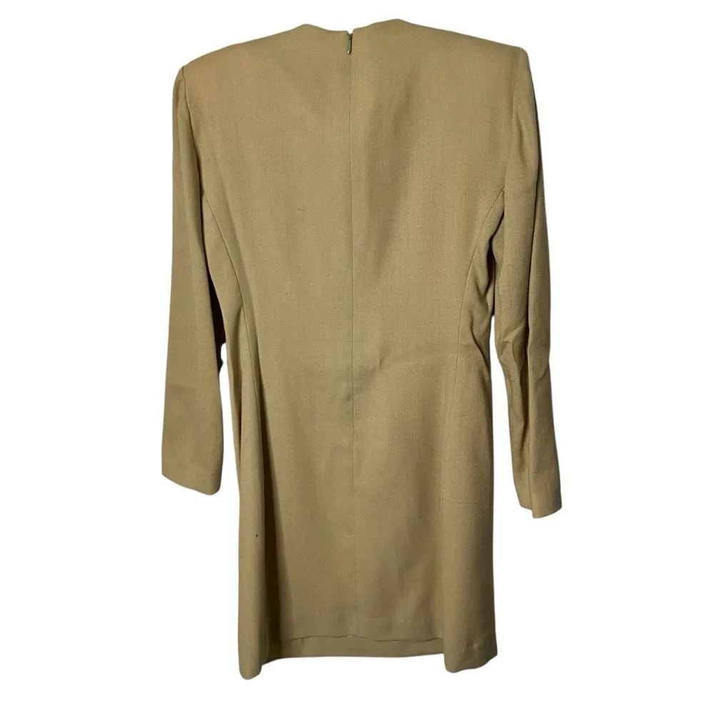 Vintage Bloomingdale’s 100% Wool Pencil Dress Size 6 | Quiet Luxury - Image 4