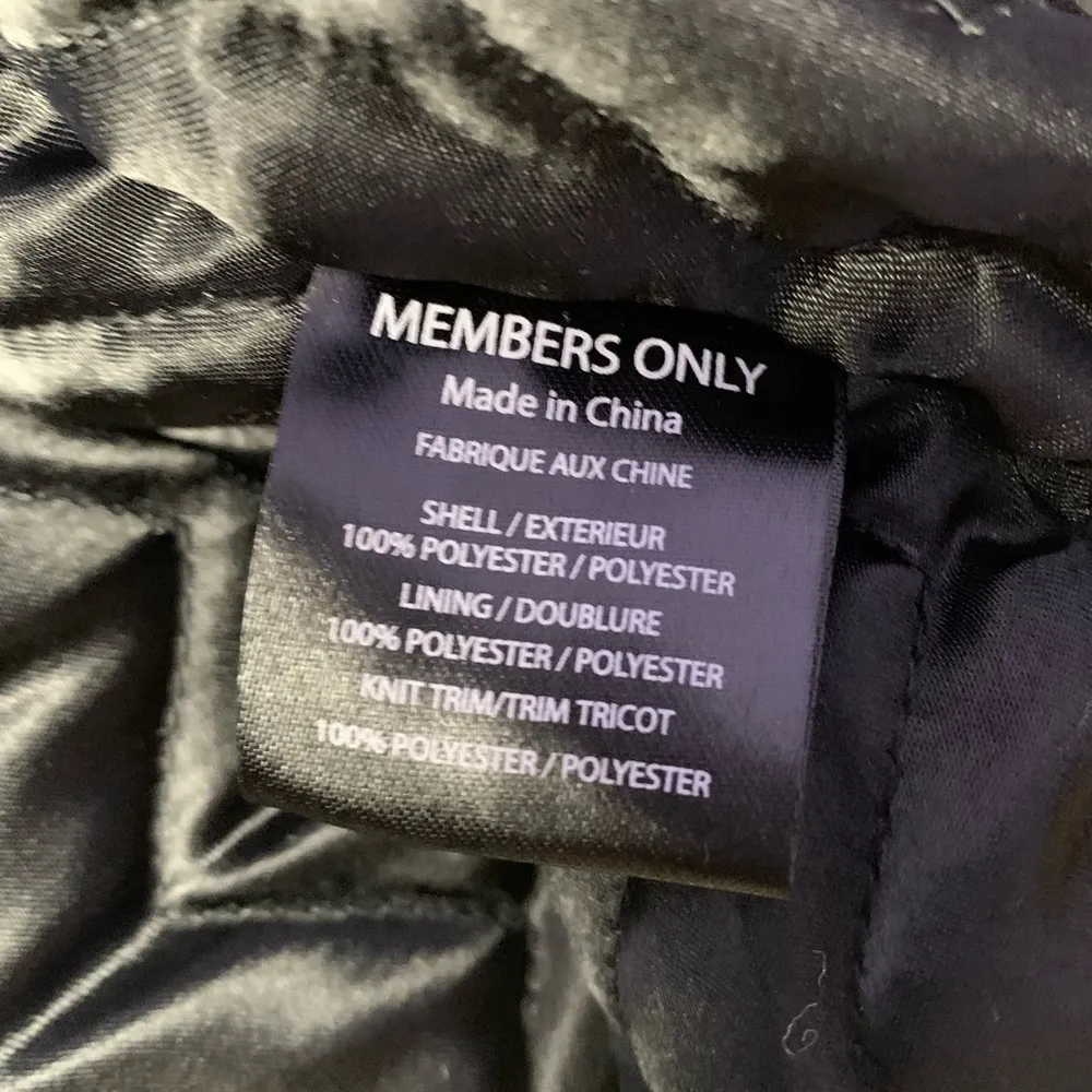 Members Only Faux Fur Trim Hooded Crop Puffer Jacket‎ in Green Size Small - Image 4