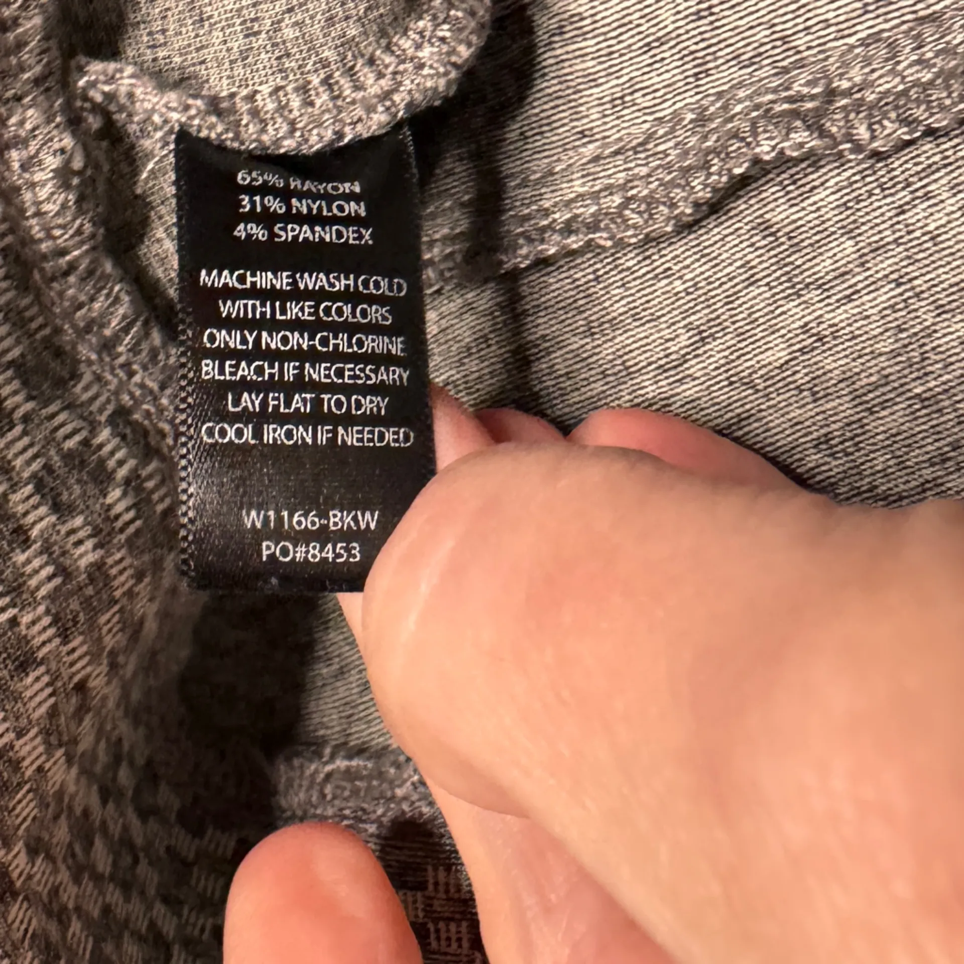 BETABRAND CROPPED GRAY CHECK PANTS SZ XXL PETITE - Image 8