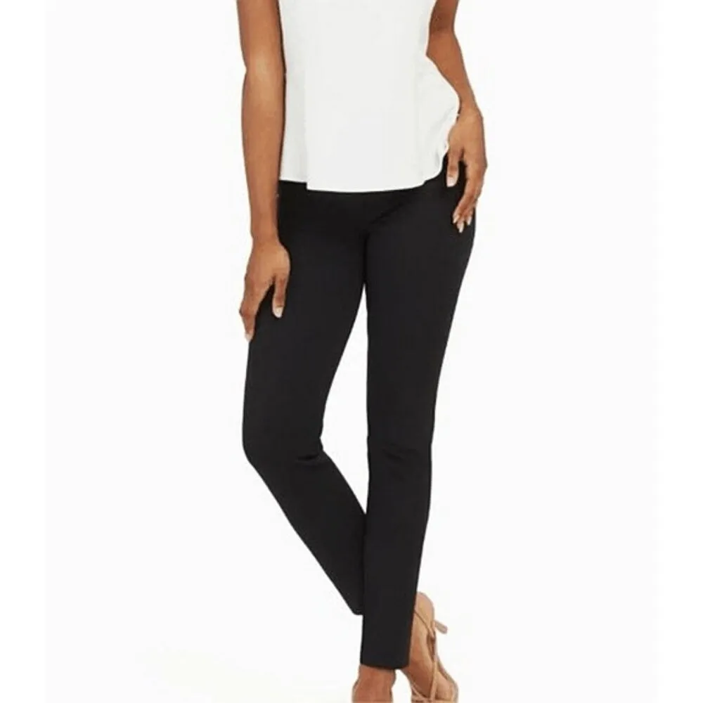 Spanx Polished Ankle Slim Pants Classic Black High-Rise Waist Shapewear Trousers - Image 4