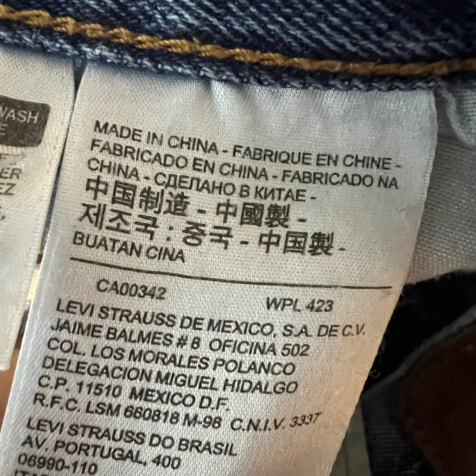 Vintage‎ 90s Levi's 501 CT Customized & Tapered Jeans Size 33x28.5 Light Wash - Image 3