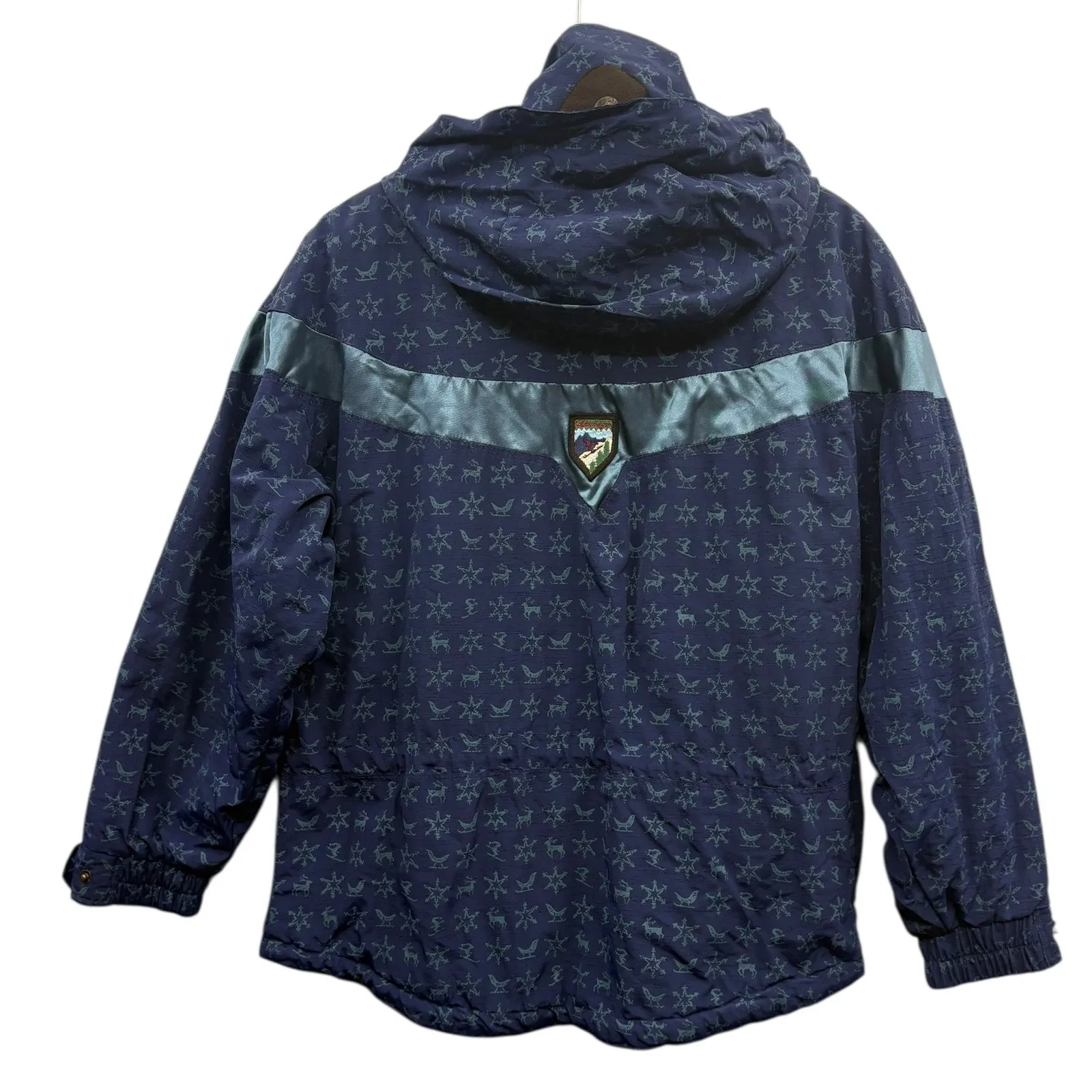 Vintage Obermeyer Women's Hooded Navy Jacket Retro Skiwear Outdoor Sporty 10 - Image 2