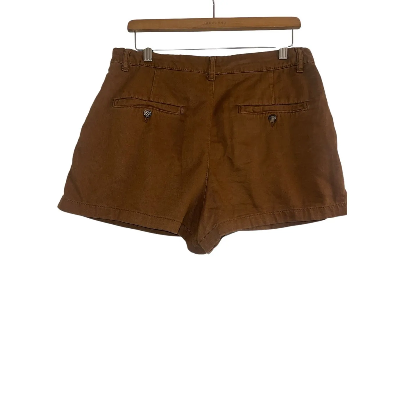 ✨Free People Billie Chino Pleated Brown Sz 6 Shorts✨ - Image 5