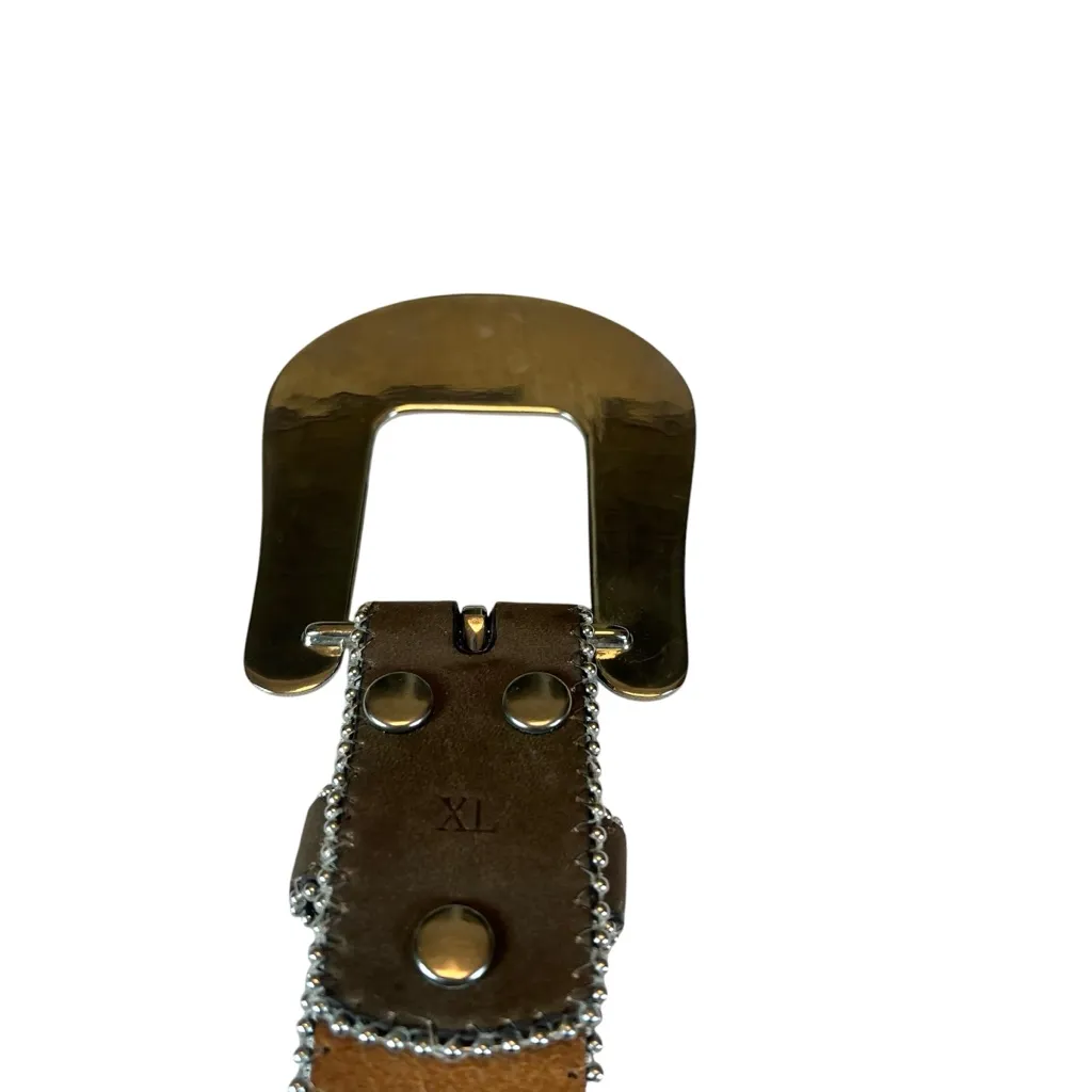 Blazin Roxx Women’s Cowgirl Concho Leather & Rhinestone Belt XL - Image 10