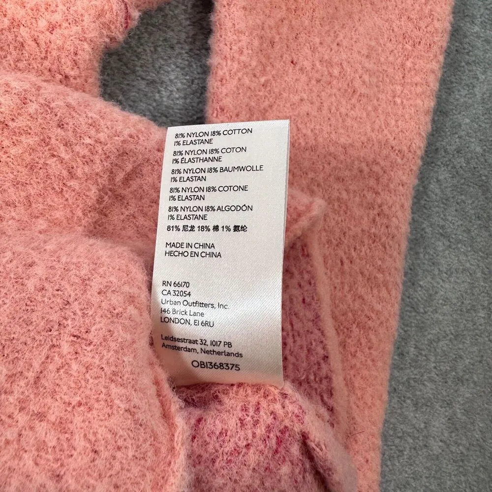 Free People Pink San Vicente Long Sleeve Stretch Pullover Sweater Women's XS - Image 9