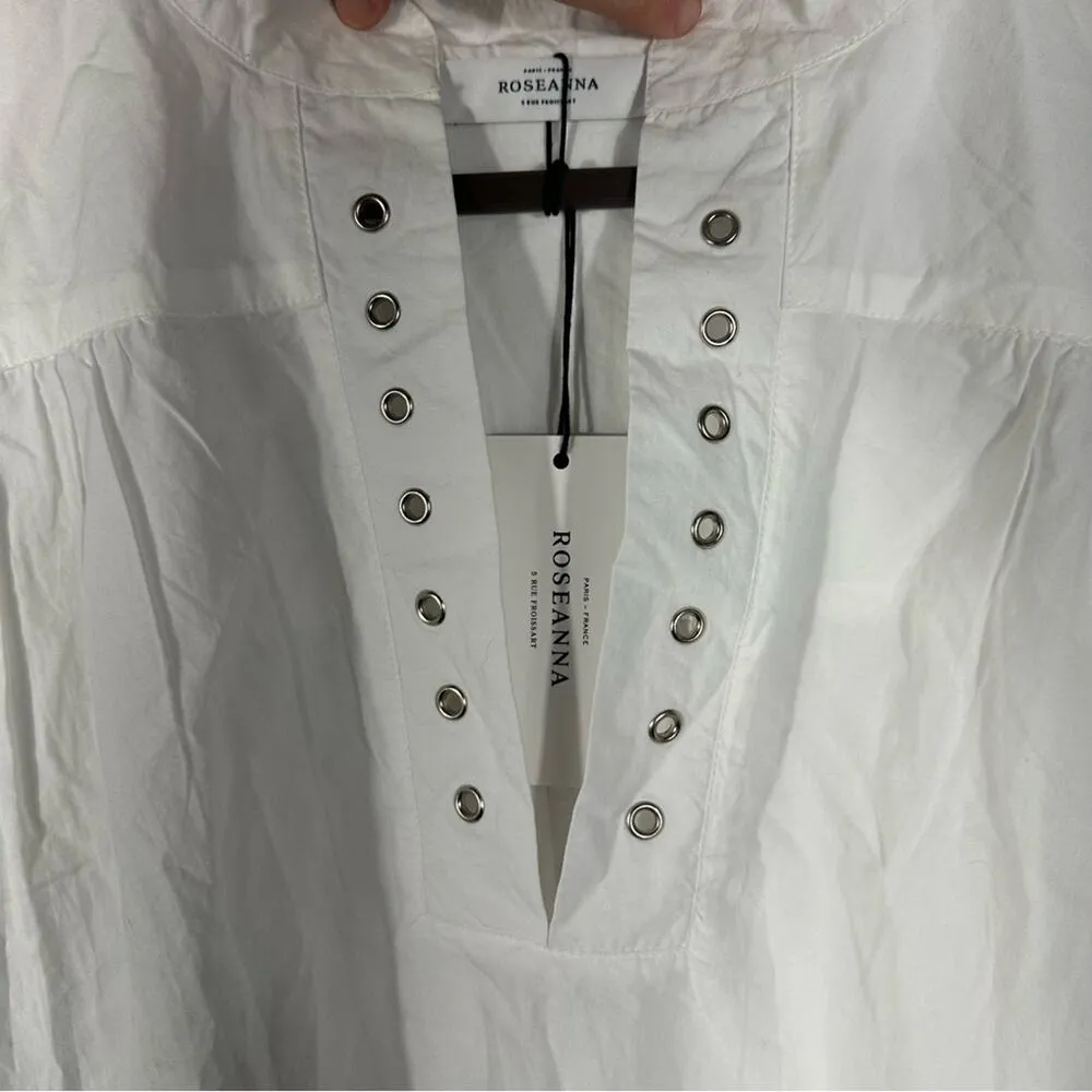 NEW Roseanna Long Sleeve Grommet Shirt Dress Size 40 (US 8) - Image 10