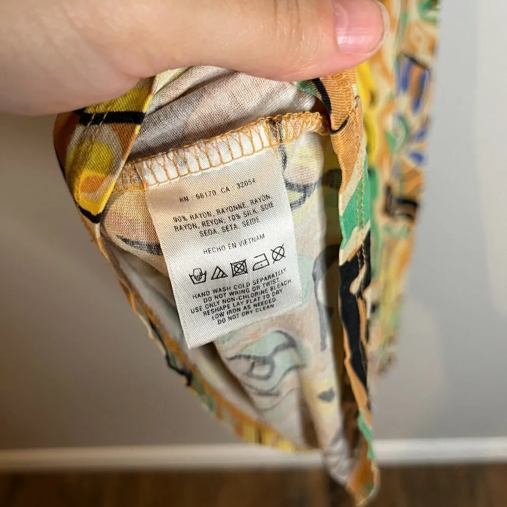 Anthropologie Vanessa Virginia colorful patterned abstract dress - Image 5