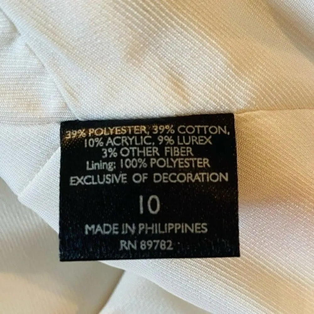 NATORI Birds Of Paradise Jacquard Shimmer Dress Size 10 NEW Bridal Wedding Green - Image 7